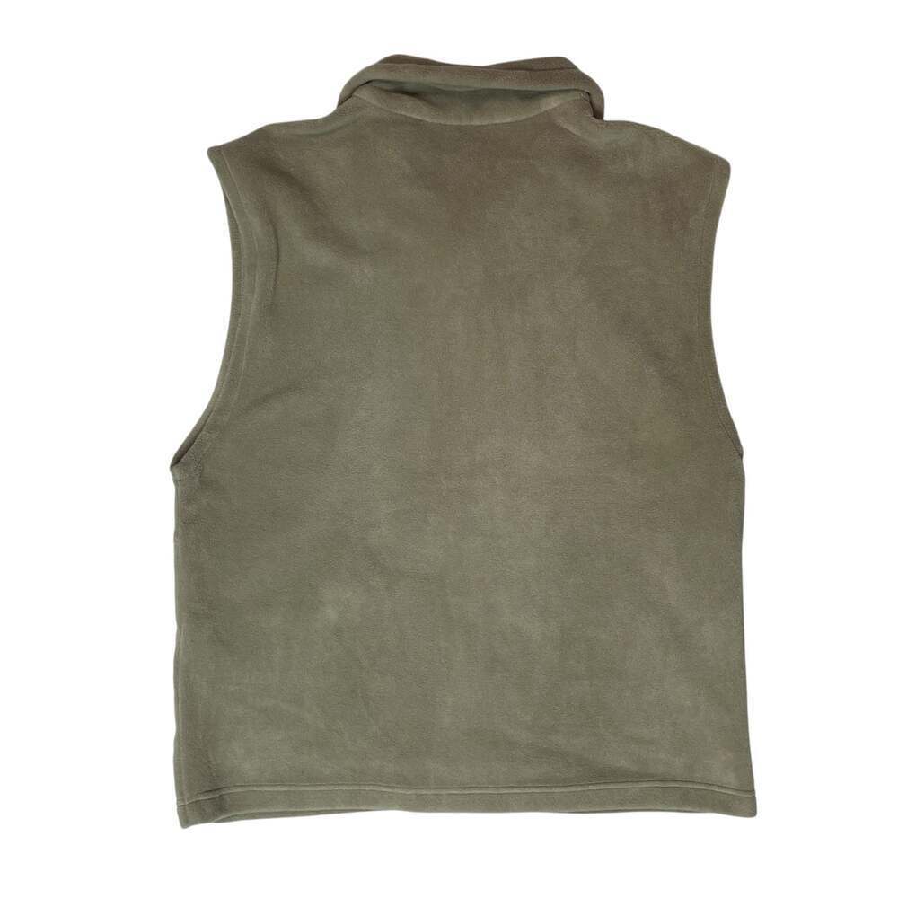 Columbia Fleece Vest Mens Medium Tan Full Zip Outdoor - Picture 7 of 7
